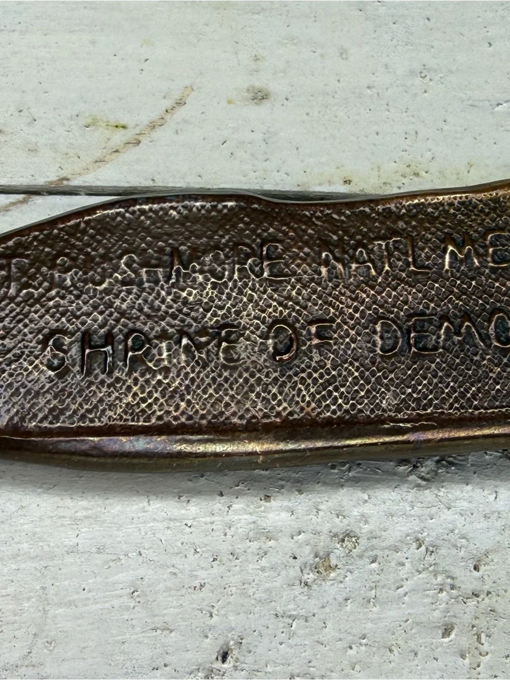 Vintage Mount Rushmore National Memorial Copper letter opener souvenir